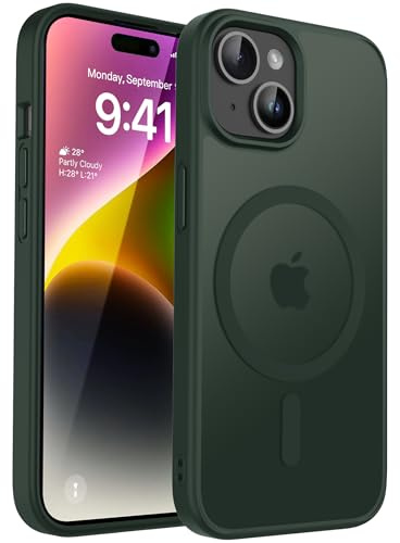 CACOE für iPhone 13/14 Hülle mit Militärschutz für MagSafe Handyhülle | für iPhone 13/14 Case,Transluzente Matte,37×N52 Magnete,12 Fuß Fallschutz,2400 GS Magnetkraft,Erhöhter Kameraschutz