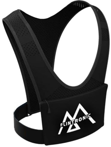 Flintronic Gilet Riflettente Porta Telefono, Traspirante con Cintura Regolabile per Ciclismo, Jogging e Escursionismo