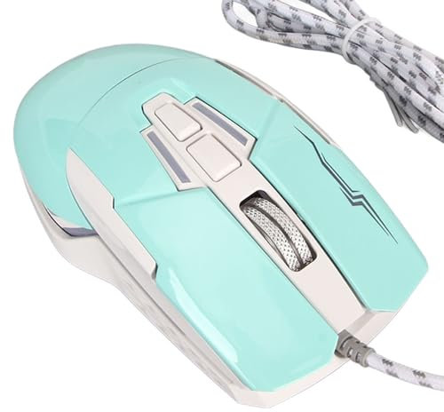 Cyrank Souris De Jeu, Souris D'ordinateur Filaire en Forme De Voiture avec Lumière LED 4 Souris USB Réglables Filaire pour Ordinateur Portable(Vert)