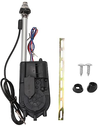 Scalewbin Universal elektrisk kraft automatisk antenn SUV AM & FM-radio mast antenn 12 V