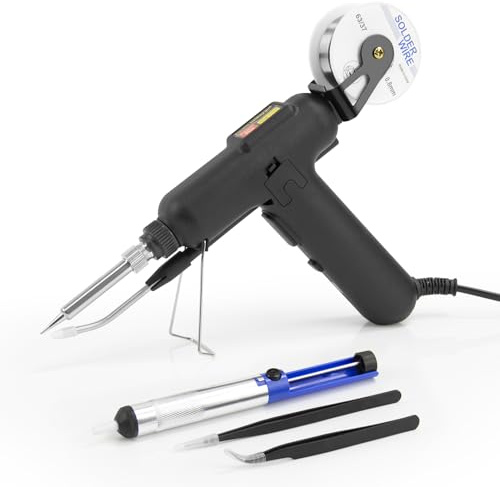 Soldering Iron Kit, 80W Corded Electric Welding Gun with Welding Wire, One-handed Operation for Soldering Circuit Boards,Electrical Maintenance,Computers and DIY