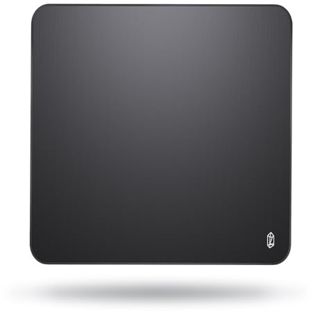 Lamzu Energon Pro Gaming Mousepad, Comfort Touch, Speed and Smooth Surface, Fast Glide, Stitched Edges, Japanese Poron Non-Slip Base, 500mm x 500mm x 4mm