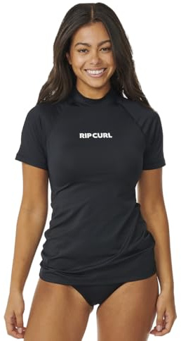 RIP CURL Women's Classic Surf Short Sleeve UPF 50+ Rashguard Rash Guard Shirt