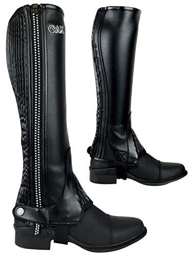 AK Neue Unisex Equestrian Flexi Crystal Reitchaps mit Konturanpassung AKRS-1976 (Schwarzes/Silber, S)
