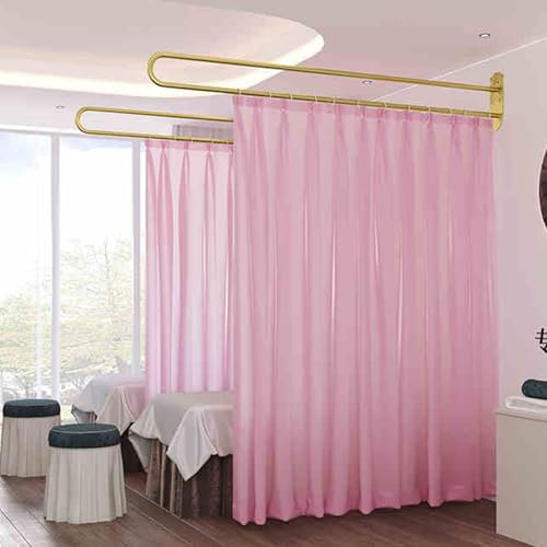 CHZDPP Wall-Mounted Medical Privacy Screen Set for Skincare Studios/Massage Parlors/Tattoo Shop, Partition Room Dividers for Playroom/Living, Beauty Partition Curtain(Color 4 (1pc),2.3m/7.5ft)