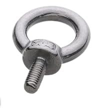 Augenmuttern,Ringösenmuttern, Ringschraube 304 Edelstahl Marine-Hebeösenschrauben Ringschlaufenloch-Ringschraube M3-M16(M8 (2Pcs))