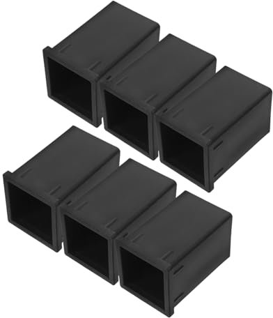 jojofuny 6pezzi Inserti Manicotti Quadrati in Plastica Adattatori Interni per Tubo Quadrato Protezione e Conversione per Tubazioni in Costruzione e Attrezzature Fitness