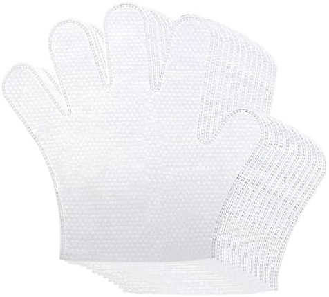 20 PCS Disposable Non-woven Cleaning Gloves, Microfiber Dusting Gloves, Fish Scale Duster Wipes for Dusting/Scrubbing/Pet Grooming Gloves, Wet & Dry Dual-Use for Daily Care and Traveling