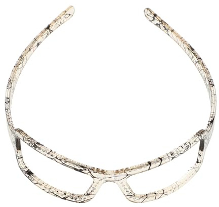 SUPVOX Bandeau Serrage-tête Confortable Anti-glisse Blanc Cheveux en Plastique Femme Forme Lunettes de Soleil pour Fêtes la Plage et Mascarades