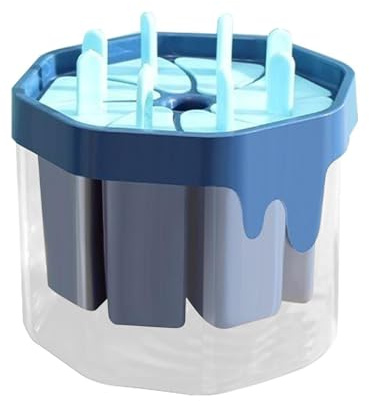 Moldes para Helado - 8 Cavidades Reutilizable Antiadherente,Fabricador de Helados - Para Helados, Bebidas, Zumos, Leche, Apto para Congelador, Cocina, Hogar, Restaurante