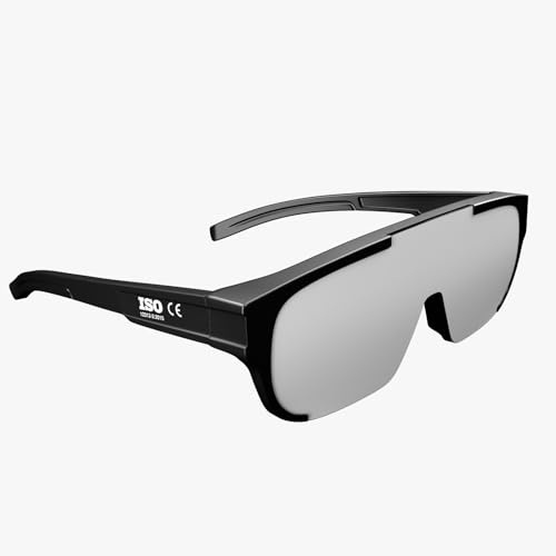 Absolute Eclipse Fit-Over Solar Eclipse Glasses for Prescription Eyewear - Oversized CE Certified, EN ISO 12312-2:2015, PPE Cat II, OD 4.67