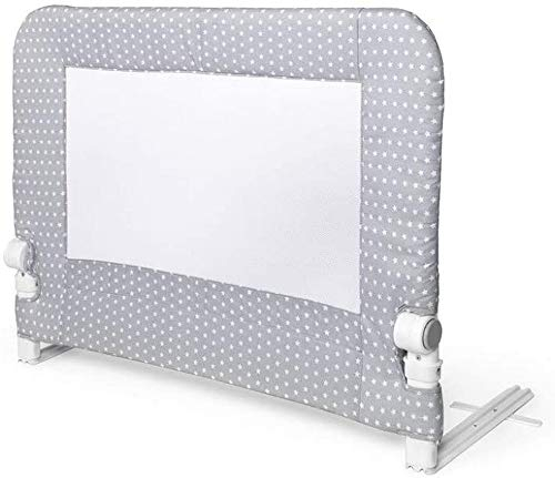 Interbaby Bettgitter 90 für Babys und Kinder - Sternmodel grau BR003