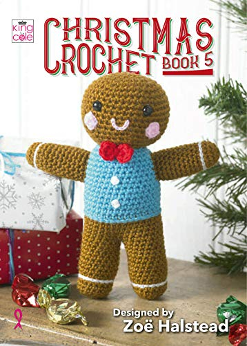 King Cole Christmas Crochet Book 5 - Advent Calendar Tea Cosy Wreath Gingerbread Man Toy & More