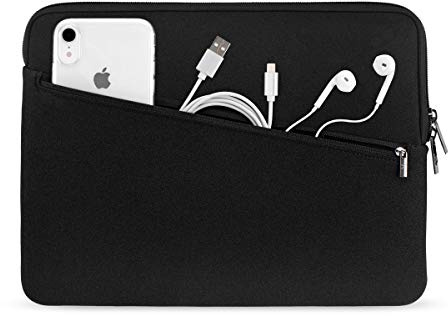 Artwizz Neoprene Sleeve PRO Tasche passend für MacBook Pro 16 (2025-2019) & MacBook Pro 15 (2019-2012), Schutzhülle mit Zubehör-Fach, Schwarz, 16 Zoll