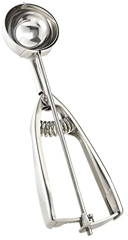 Solula-Stainless-Large-Cookie-Scoop, Cupcake Muffin Batter Dispenser, Ice Cream Cupcake Muffin Scoop, Food-grade 18/8 Stainless Steel, Size 24