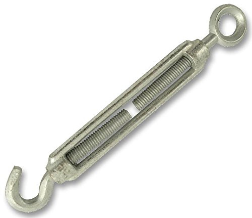 Straining Screw/TURNBUCKLE 10MM H+E, PK2, Fastener Material Metal, Size (mm) 10mm, Material Galvanised, Hardware Fasteners /, 2 Piece in Pack - SS10HEHGP2