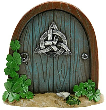 Yiwaso puerta de hadas en miniatura, para jardines y árboles, decoración de madera, jardín de hadas