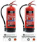 2X MBS FIRE Schaum Feuerlöscher 6L mit Manometer inkl. Instandhaltungsnachweis 27A 183B
