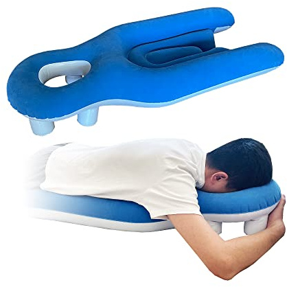ZNALDP Almohada Facial para después de la cirugía Ocular, Almohada de Dona para Dormir en el estómago, desprendimiento de Retina, Equipo de recuperación de vitrectomía, Soporte Facial, Almohada fácil