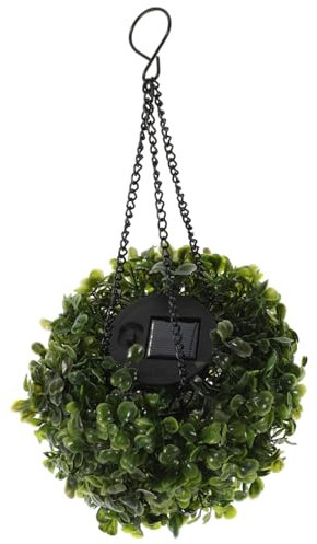Uonlytech 2piezas Lámpara Solar Led De Esfera Colgante Bola De Topiario Artificial para Jardín Diseño Elegante y Energéticamente
