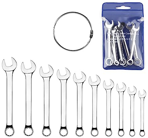 Ldirect Mini Wrench Ausrüstung Schlüsselsatz Gabelschlüssel Kombischlüssel Kleiner Schlüsselsatz, Metrisch und SAE (MET) No