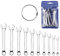 Ldirect Mini Wrench, set di chiavi a forchetta, chiave combinata, piccolo set di chiavi, metrico e SAE (MET) no