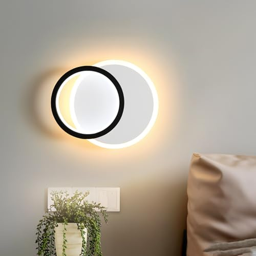 ZTWLEED LED Wandleuchte Innen,29W 3200LM Wandlampe LED 3000K/4000K/6000K | Runden Wandleuchte Mordern für Schlafzimmer Wohnzimmer Korridor Treppenhaus,Weiß 110-240V