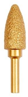 MiJunHD Cabezal de molienda soldado de diamante de 15 mm, tipo redondo, mango redondo de 6 mm, broca de pulido de grano grueso para tallado de piedra de madera, lijado de metal, desbarbado de acero