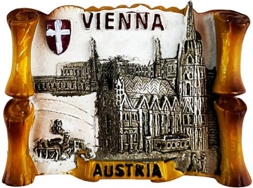 Kühlschrankmagnet Wien Österreich Tourismus Souvenir 3D Kühlschrank Dekoration Magnet Handgemalt Handwerk