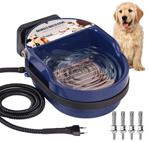 Abbeveratoio Automatico Riscaldato per Cani, Abbeveratoio per Bestiame di Grande Capacità Ciotola Termica per Cani, Cavallo, Mucca, Capra, Maiale e Animali