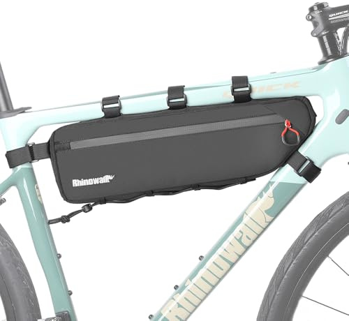 Rhinowalk Bike Frame Bag Water Repellent Bike Triangle Bag 2.7L Bicycle Pouch Under Tube Professional Cycling Accessories(XXL)
