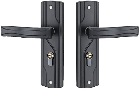 Cerradura De Manija De Puerta Con Llaves, Universal Juego De Cerradura De Palanca De Puerta Con Rodamiento Silencioso De Acero Al Manganeso Con Llaves Picaporte Puerta Para El Dormitorio Del Hogar