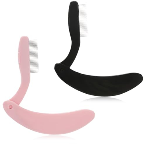FENQURO ögonfranskam, ögonfranskam, vikbar ögonfranskam, separator, vikbar ögonfransskam, ögonbryn mascara-applikator, ögonfransskam, ögonfransseparator, ögonfransborste
