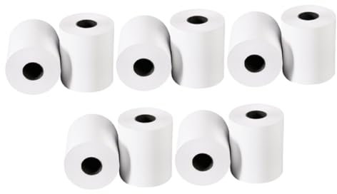 WEKADRIN 10rouleaux Papier Thermal Pour Imprimantes De Caisse Reçus Pour Commerces Et Hôpitaux