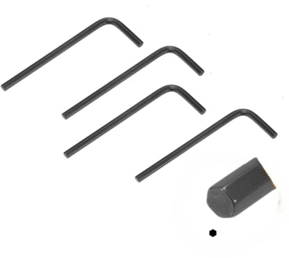 0.05 (1.5mm) Short Arm Hex Key, Hex Key Allen Wrench, Hex-L Key allen wrench, Repairing Tool, Hexagon key wrench (4 pcs)