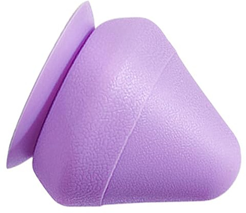 HAMPPLIES Tpe Massageball Lila mit Saugnapf für Nacken und Rücken Faszienball zur Muskelentspannung und Schmerzstillenden Tiefenmassage zu Hause