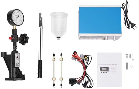 PromiseFly Diesel Einspritzdüsen Tester, Druckprüfgerät 0-60MPA Common Rail Injector Tester Abdrückgerät Injektor für die Reparatur von Auto LKW