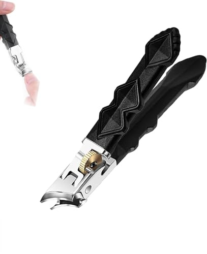 Solymody Orthoclip,Nagelknipser Fußnägel,Solymody Nagelexpert, Dotmalls Nagelknipser für Senioren,mit Breiter Backenöffnung und Spritzschutz,Schräger Knipser,Nagelknipser für Senioren (#A)