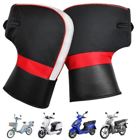 Lenkerhandschuhe - 1 Paar Winddichte Handmuffs, Thermo-Schneemobilhandschuhe, schützende Winterreitausrüstung, wasserabweisende ATV-Handschützer | Isolierter Handschutz für Elektrofahrrad, ATV