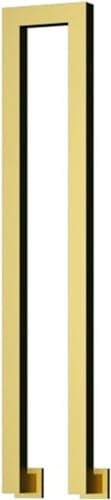 Ringhiera per scale in alluminio a forma di U con aste di supporto antiscivolo, 90 cm, durevole ed elegante per sicurezza e stabilità negli interni di casa