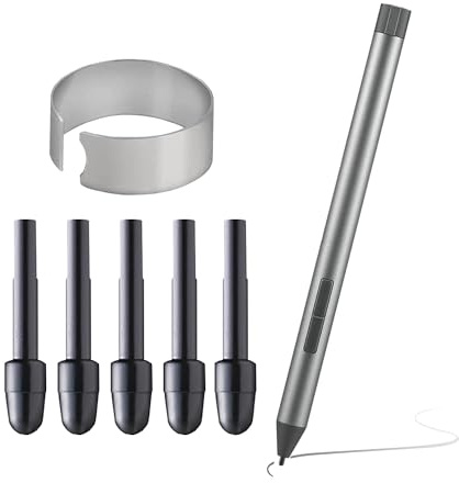 5 Stück Ersatzspitzen für Lenovo Digital Pen 2/3 und HP Active Pen G2/G3/T4Z24AA/6SG43UT/6SG43AA/4KL69AA, Stift Stylus Spitze Berühren Tips Nibs, Bildschirmfreundlich, Schwarz