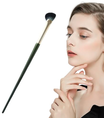 Pinceau biseauté, en éventail - Pinceau contour en forme de | demi-éventail, outils de , pinceau biseauté, pinceau correcteur, poils pour mélanger la crème liquide