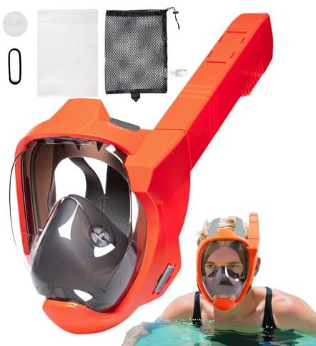 Máscara De Snorkel Equipo Facial Completo antivaho con visión panorámica
