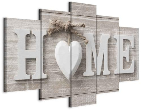murando Canvas Wall Art Home 100x50 cm / 40x20 5 pcs | Large Canvas Prints XXL, Art Deco Pictures for Bedroom Walls, Home Decor Wall Pictures for Living Room Boards Wood