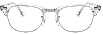 Ray-Ban Rayban Unisex-Erwachsene 0RX 5154 2001 49 Brillengestelle, Weiß (White Transparent)