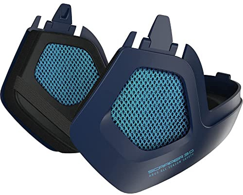 ABUS Scraper 3.0 WinterKit für den Fahrradhelm – Ohrenschützer und Helmmütze gegen Kälte und Wind – Blau, Größe L