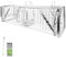 Piège à Animaux Humaine Animal Vivant Piège Cage 120 x 34 x 34 cm Chat Renard Castor Raton Laveur Petigi