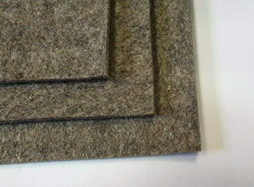 Wollfilz Grau 3 mm 100 x 165 cm Filzmatte Filzplatte Industriefilz