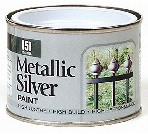 SDMAX 151 Coatings Paint Primer Metallic Gloss Matt 180ml, Non-drip Gloss Paints, Hard Drying, Hard Built, And High Performance (Metalic Silver)