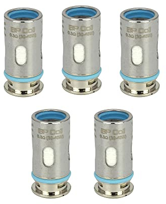 Aspire BP Mesh Coil, Tête d'évaporation, Accessoires d'e-cigarette, paquet de 5, 0,3 Ohm, sans nicotine
